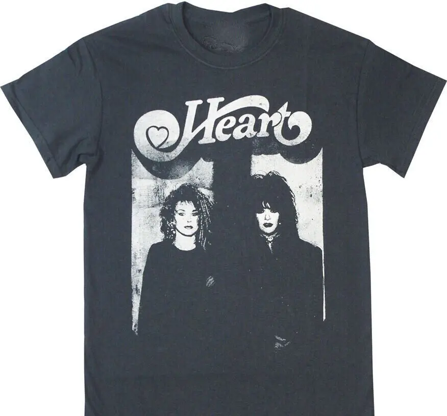 Retro Live in Concert Heart Band Shirt Classic Black Unisex S-2345xl Li471