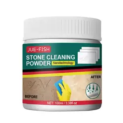 100ml Stone Stain Remover Powerful For Bathroom Floor Stone Cleaning Powder Kitchen Oil Stain Cleaner Household Cleaning Supplie