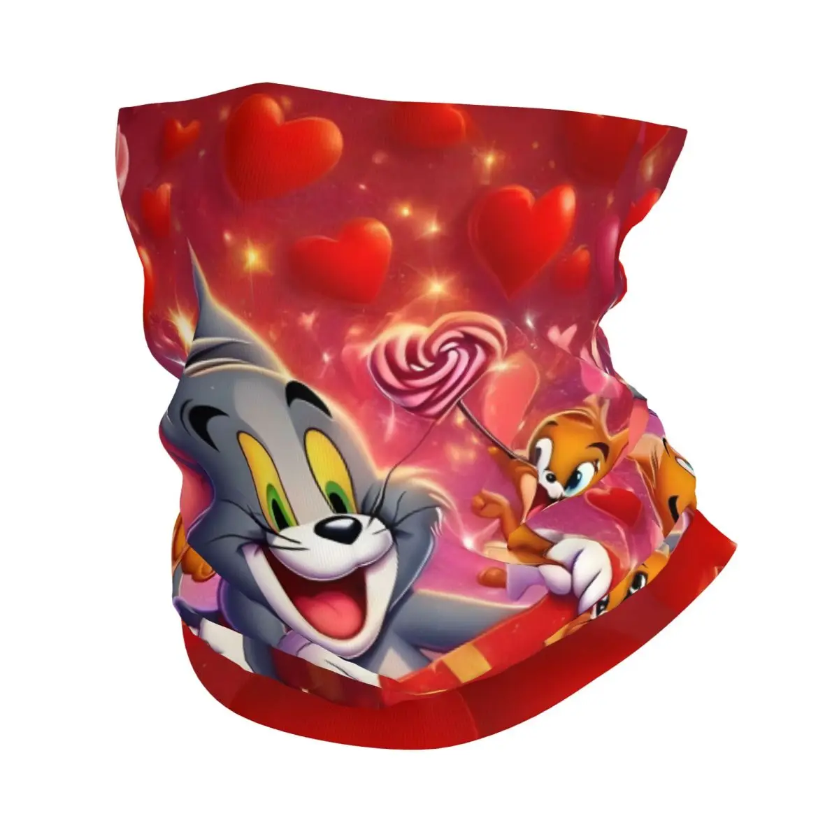 

Custom Tom And Jerry Bandana Neck Gaiter UV Protection Face Scarf Cover Women Men Cartoon Kawaii Headwear Tube Balaclava