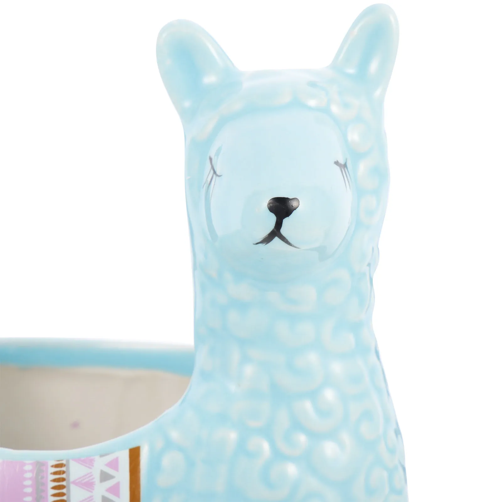 Alpaca Decor Ceramic Flowerpot Small Planter Pot for Succulents Cactus Bonsai Indoor Outdoor Desktop Office Pen Holder Garden