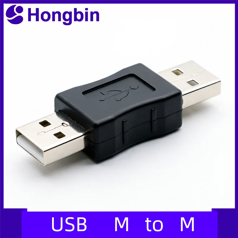 USB 2.0 Male to Male Extension Adapter Dual Male a to a Interface Connector for Computer Accessories