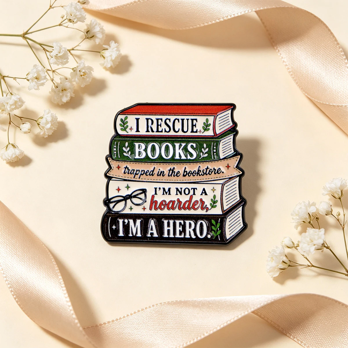 Book Sofa Creative Quotes Enamel Pin TV Show Brooch Pines Lapel Pins Badge on Backpack Costume Accessories Jewelry Friends Gift