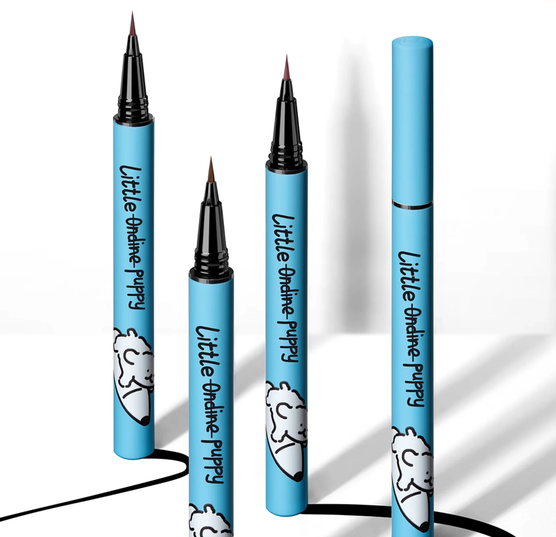 Little Ondine Line Puppy Little White Eyeliner Pencil Waterproof Sweat-Resistant 0.02mm Very Fine Eyeliner Smudge-Proof