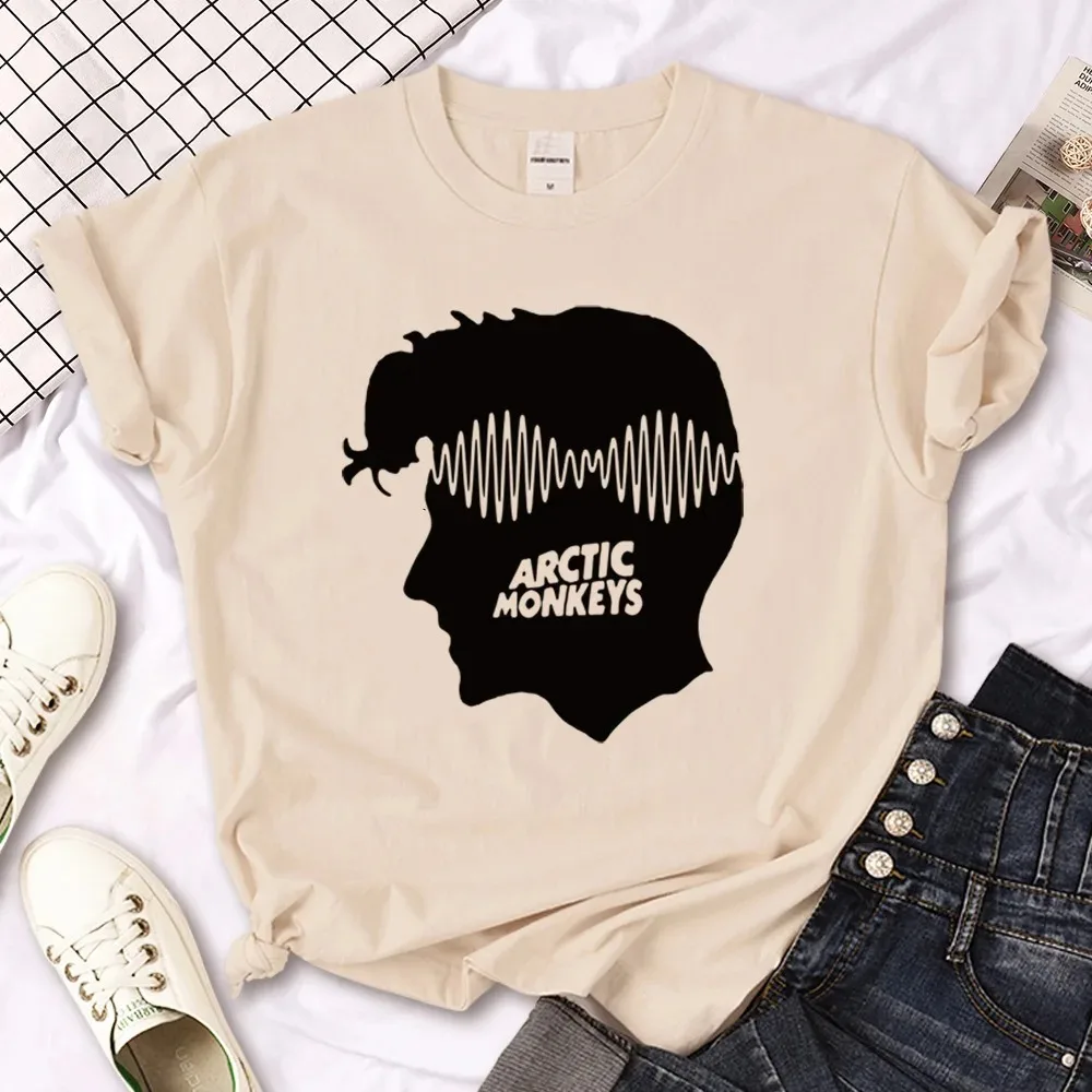 100% Cotton Arctic Monkey T-Shirt Ladies Summer Streetwear Girls Comic Top