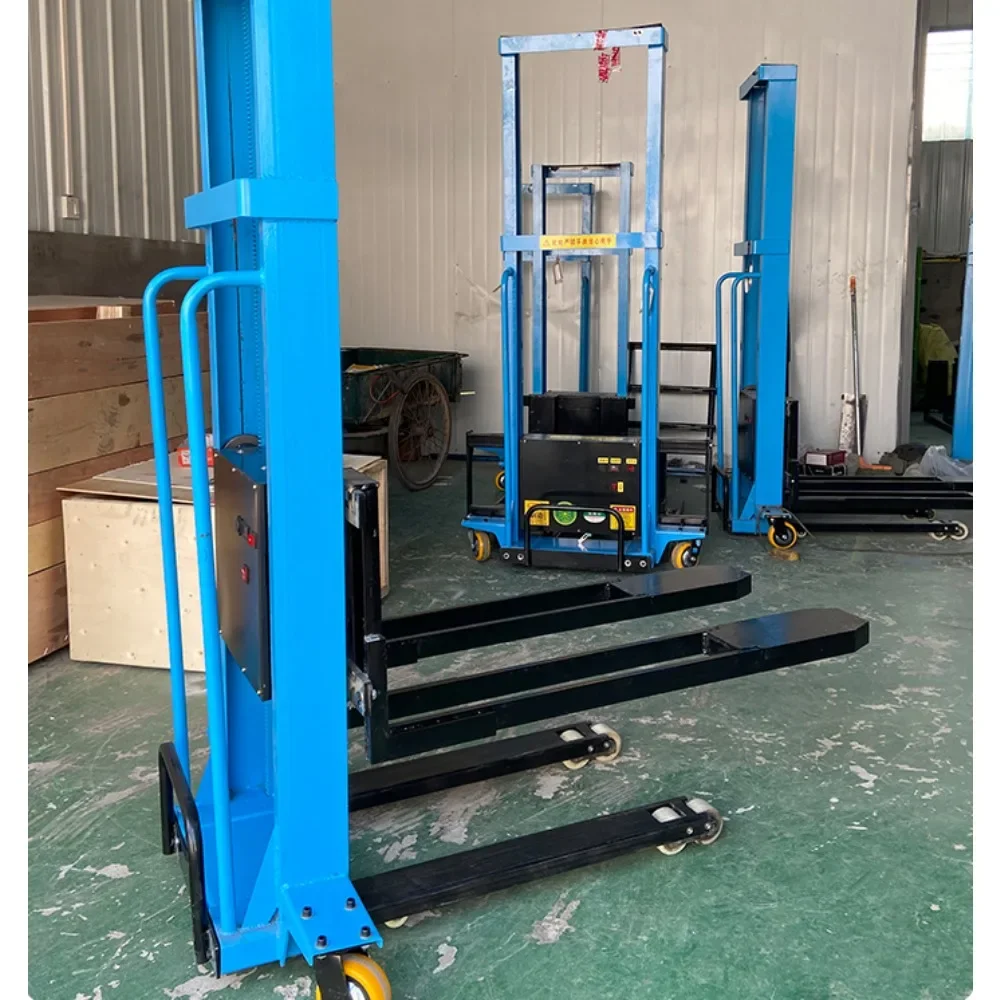 Electric forklift portable push up and down lift