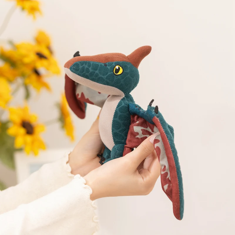 Super coole fliegende Pterosaurier-Plüschtiere, gefüllte 3D-lebensechte Jurassic-Dinosaurier-Puppe, hübscher Desktop-Begleiter, Spielrequisiten – Detail 4