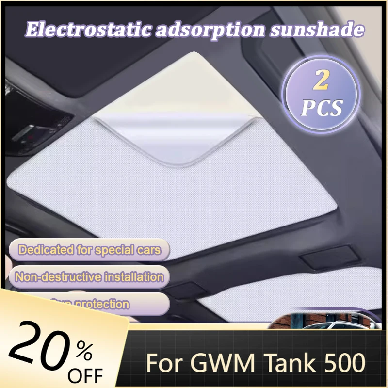 

Car Roof Sunshade Electrostatic Adsorption Sunroof Sunshade Skylight Parts For GWM Tank 500 Accessories 2025 P03 2022 2023 2024