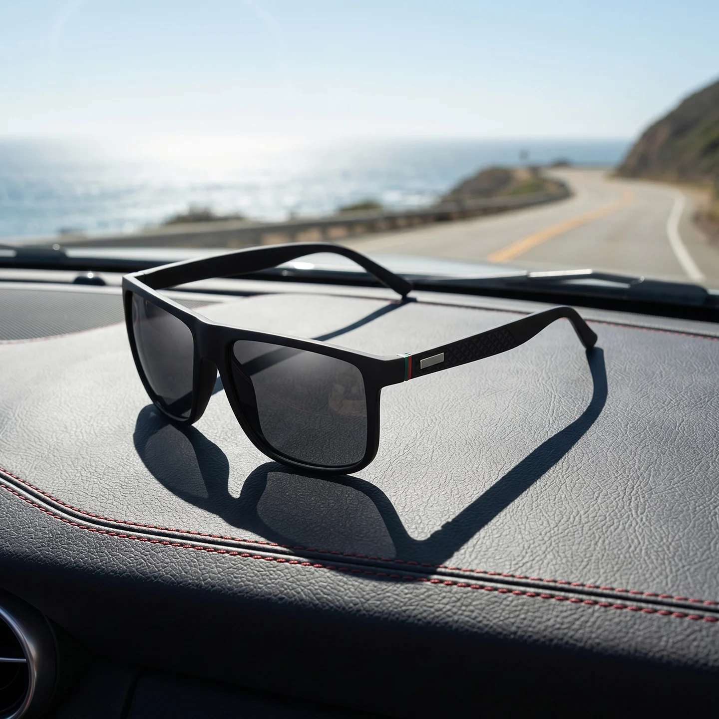 Fashion Vintage Square Sunglasses Men Women Luxury Brand Des