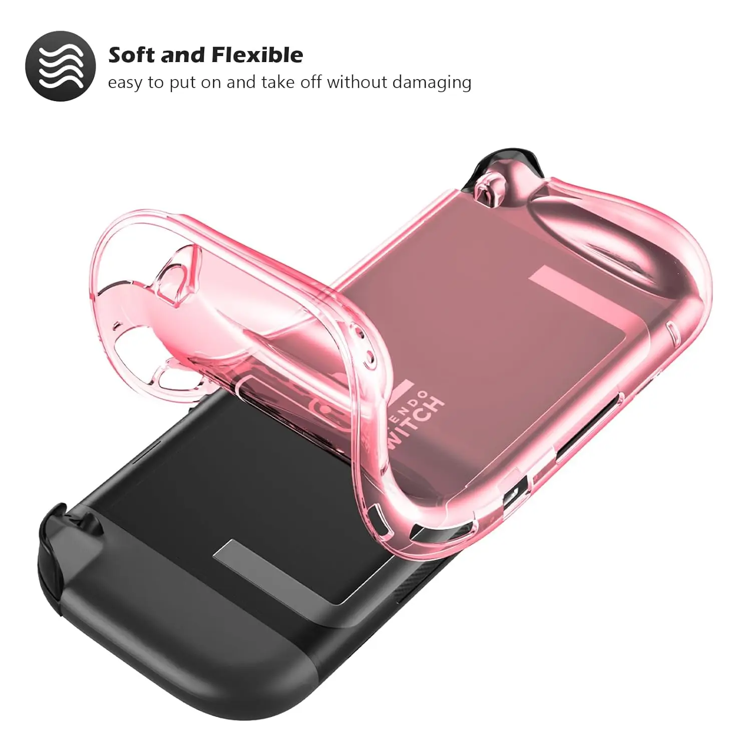 Schutzhülle für Switch 2 (2025), NS 2, TPU-Schutzhülle, kratzfest, stoßdämpfend, ergonomisches Griffdesign für NS2 – Detail 7