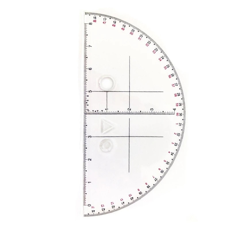 

Clear Scale Coordinate Reader Protractors Geometry Drawing Template Measuring Dropship