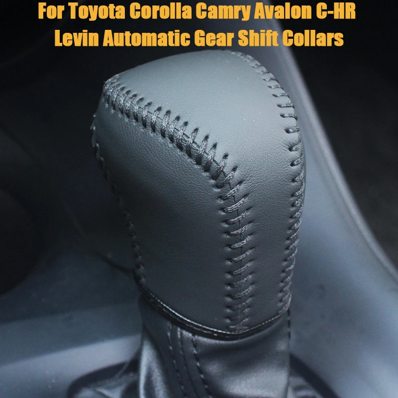 Auto Gear Shift Knob Cover For Toyota Corolla Camry Avalon C-HR Levin Automatic Gear Sleeve Protective Cover Interior Accessory