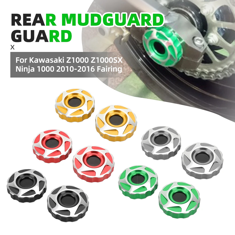 

CNC Frame Hole Cover Rear Wheel Fork Decoration Bracket Protector For Kawasaki Z1000 Z1000SX Ninja 1000 2010-2016 Fairing Bolts