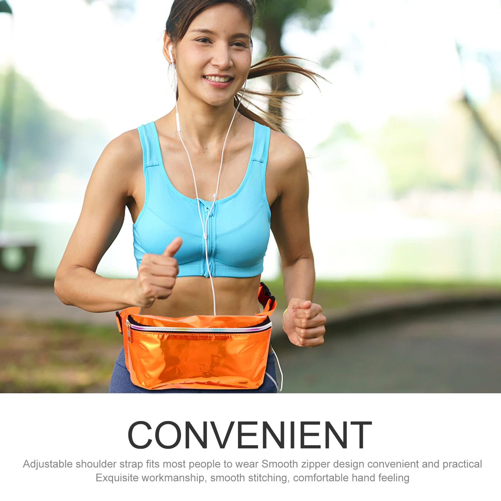 

1Pcs Transparent Chest Bag Exquisite Workmanship Non-Slip Crossbody Waist Bag Women Daily Use Waist Fanny Pack Fanny Pack