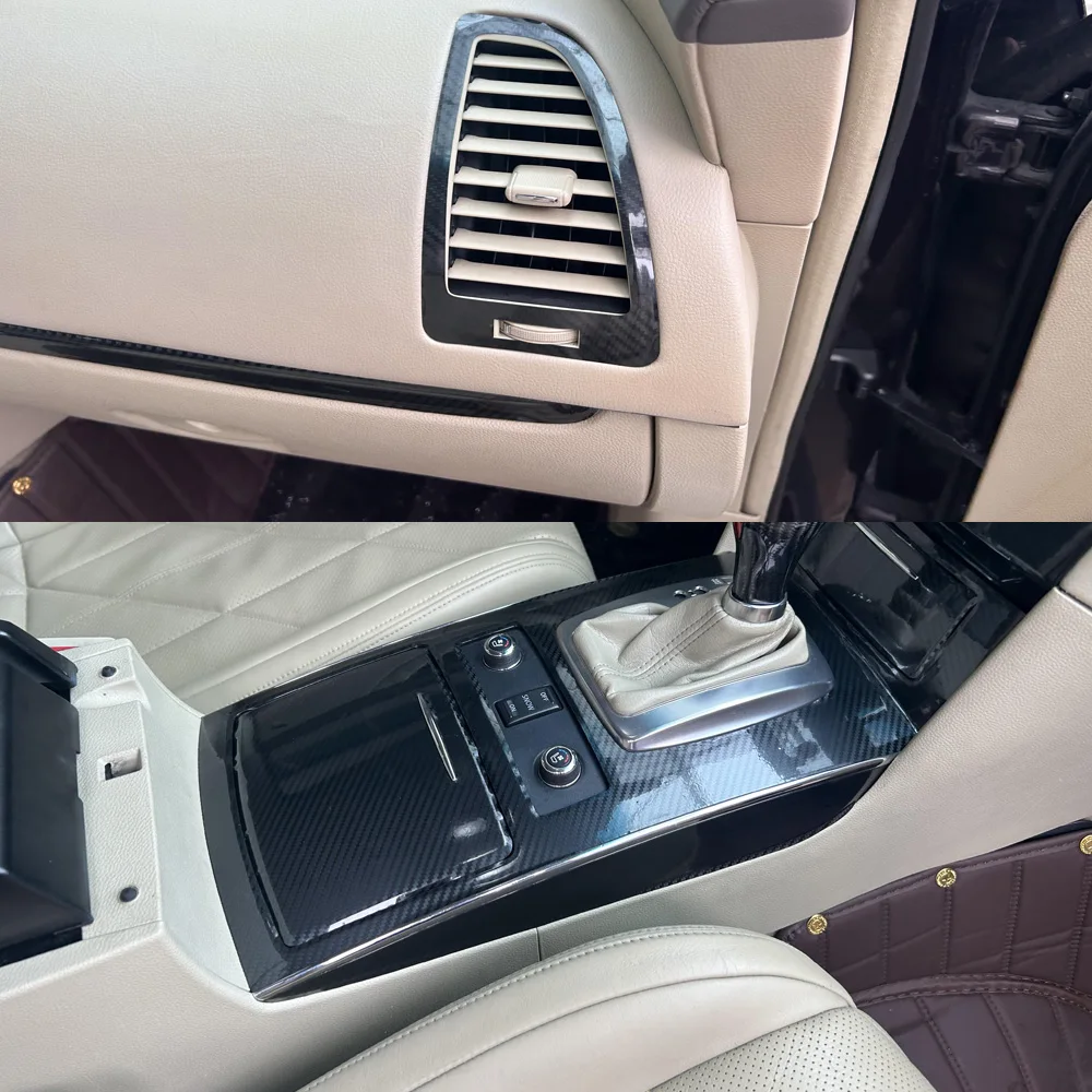 

For Infiniti QX70 FX35 FX37 2009-2016 Car-Styling Carbon Fiber Car Interior Center Console Color Molding Sticker Decals Parts