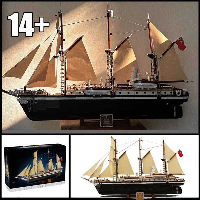

Новый конструктор 10335 «Корабль-исследователь» (MOC) для самостоятельной сборки, городские кирпичики, игрушки, подарок на день рождения для детей
