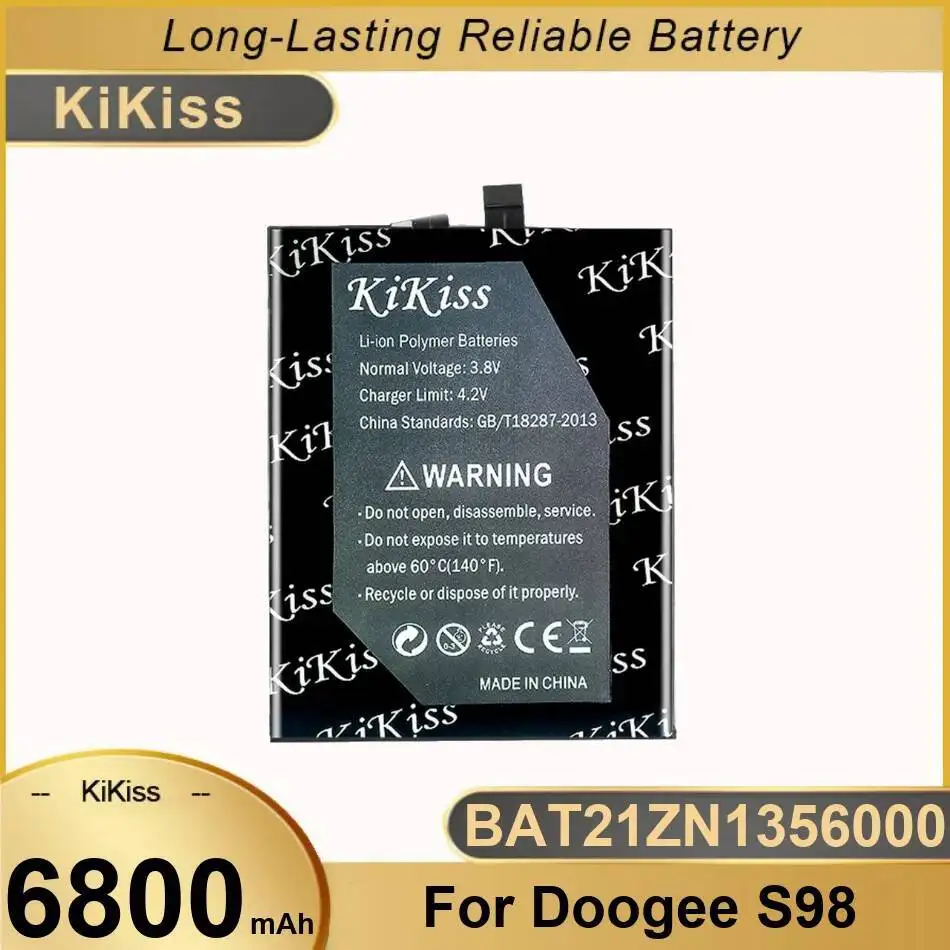 

Аккумулятор мобильного телефона 6800 мАч, высокая емкость, высокая производительность для Doogee S98 BAT21ZN1356000