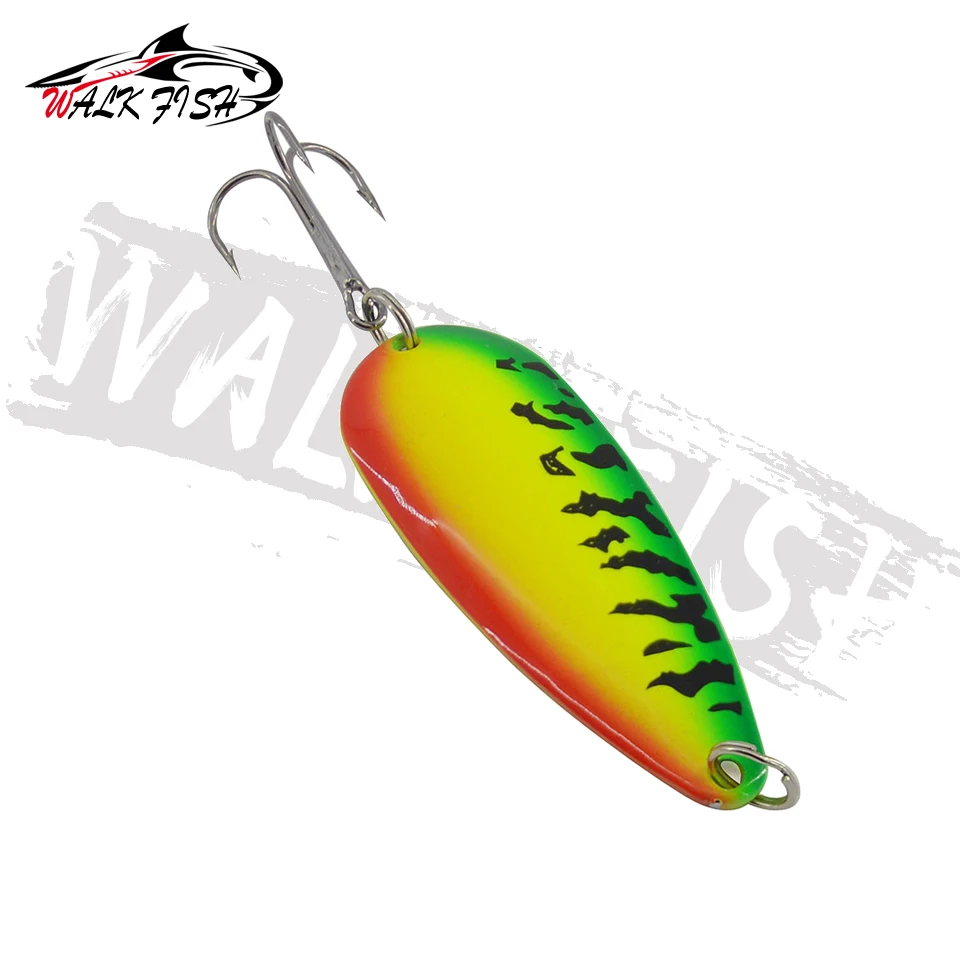WALK FISH 1Pcs 20g Fishing Lure Aritificial Metal Spoon Baits Mix Color Spinner Spoon Trolling Lures For Trout Bass Fishing Tool view 3