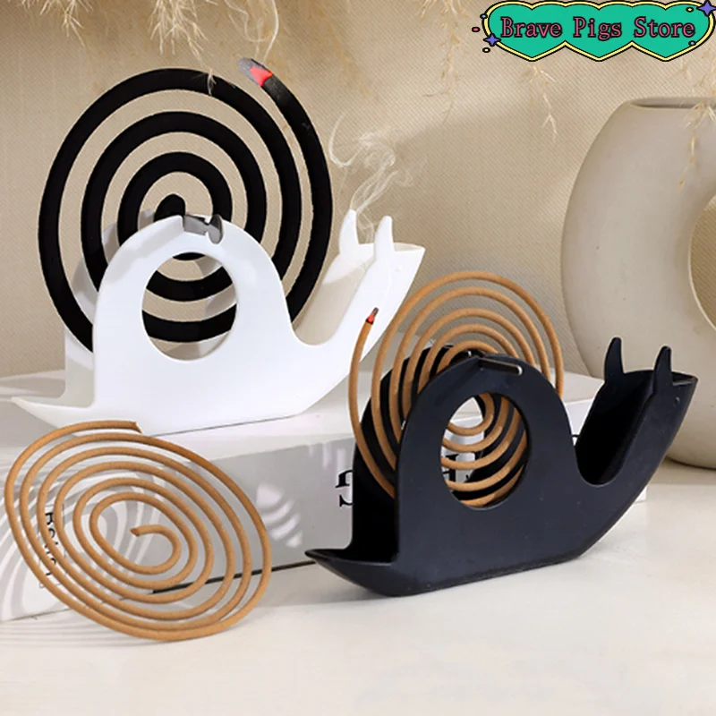 1Pcs Iron Mosquito Coil Holder Incense Holders Coil Incense Burner Frame Modern Repellent Incense Rack For Household Bedroom