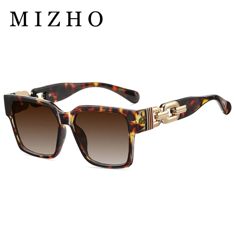 

MIZHO New Fashion Women Square Sunglasses Original Brand Design Vintage Retro Dots Oversized Sun Glasses Men Oculos De Sol