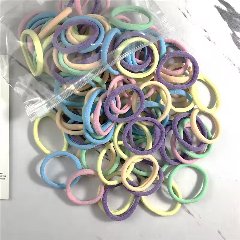 20/50PCS/Set Hair Bands for Women Girl Basic Hair Rubber Ties Ropes 4cm Simple Elastic Headband Hair Accessories Ponytail Holder - Image 29