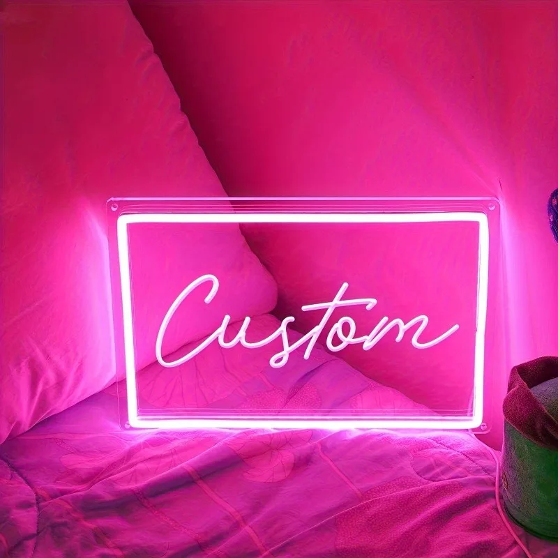 Custom Neon Sign Big Size LED Neon Light Wall Decor for Home Business Events Customizable Neon Name Signs for Room Decoration