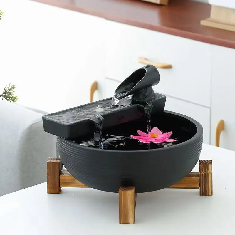 Electronic Drinker For Cats Ceramic Cat Fountain Pet Bowls Cat Water Fountain Pet Water Dispenser Dog Drinking Desktop Waterfall