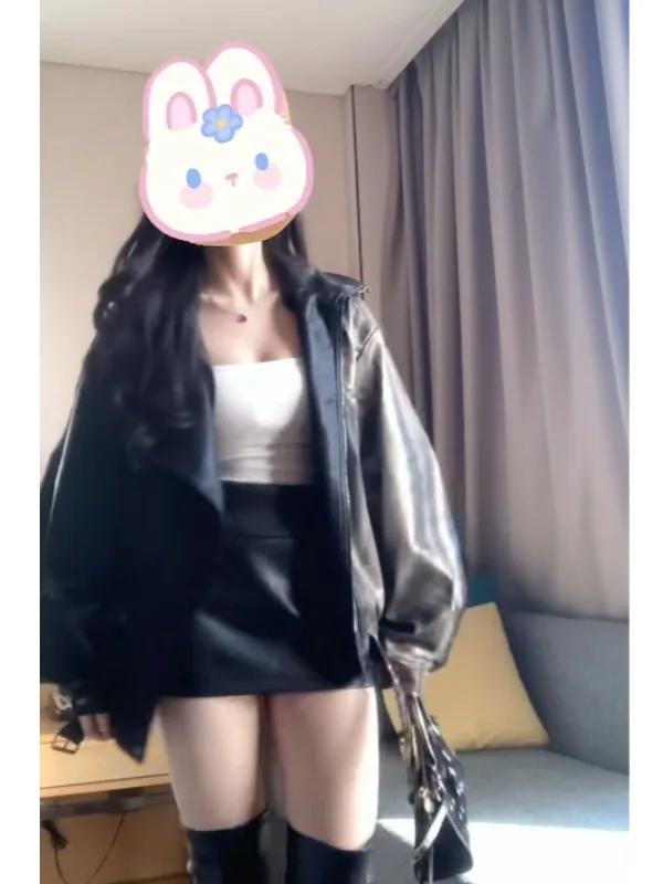 レトロハイファッション ブラレザー ジャケット オーバーサイズ キュート ワークウェア スリムコート 秋 2026 レディース プレミアムクオリティコート ジッパーC...