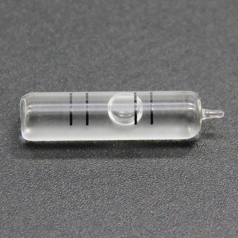 Full glass tube horizontal bubble portable level bubble size 6*24mm
