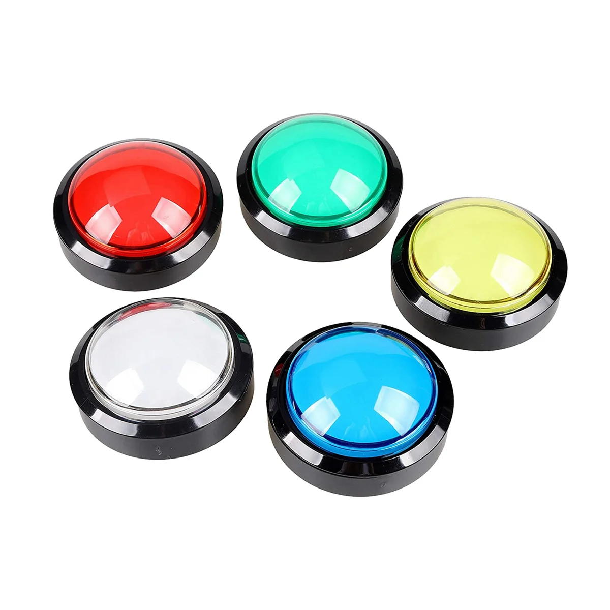 20X Arcade Buttons 60mm Dome 2.36 Inch LED Push Button with Micro-Switch for Arcade Machine Video Games Console