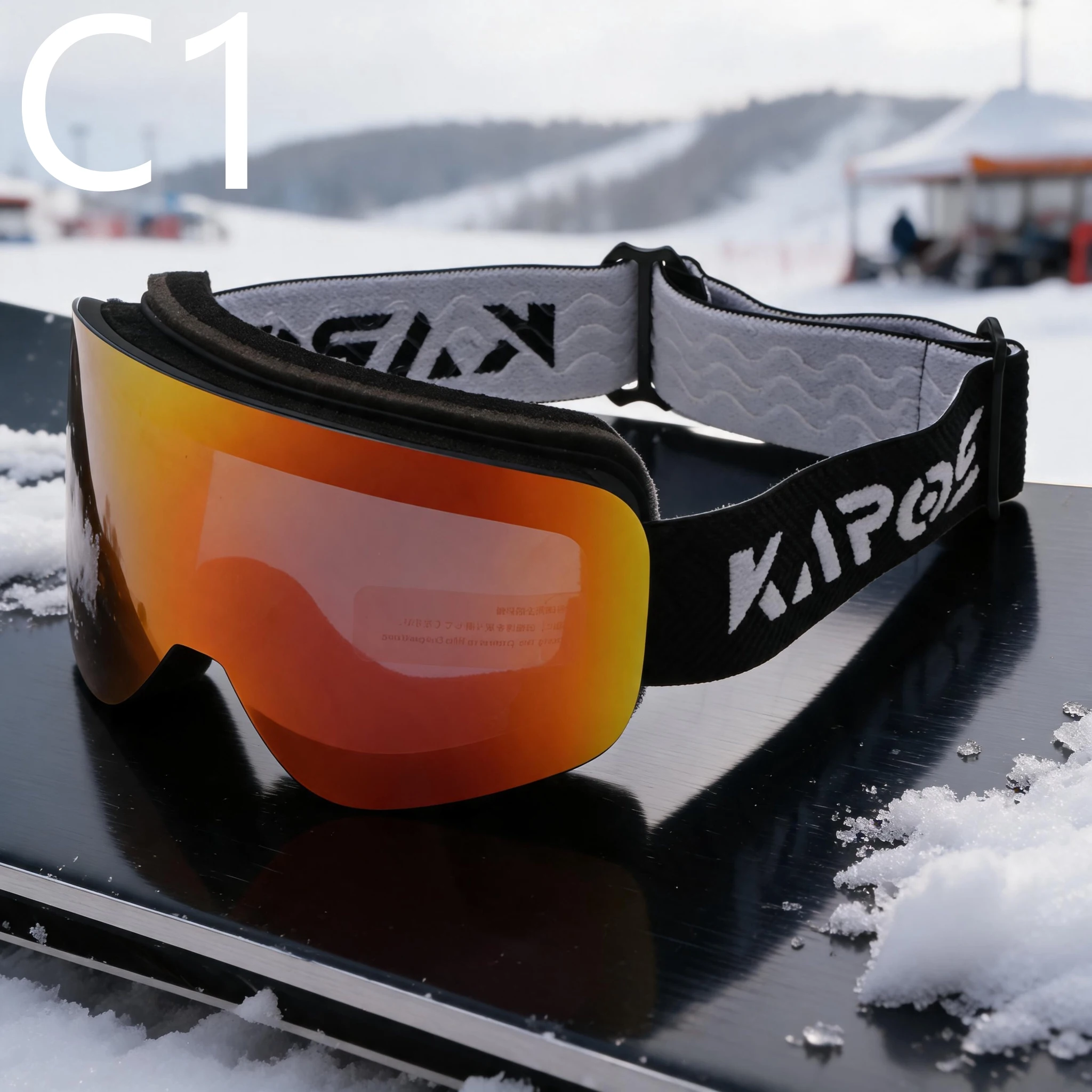 New Double-Layer Anti-Fog Large Cylindrical Ski Goggles, Adult Outdoor Sports Glasses for Skiing, Cycling, Mountaineering & Snow