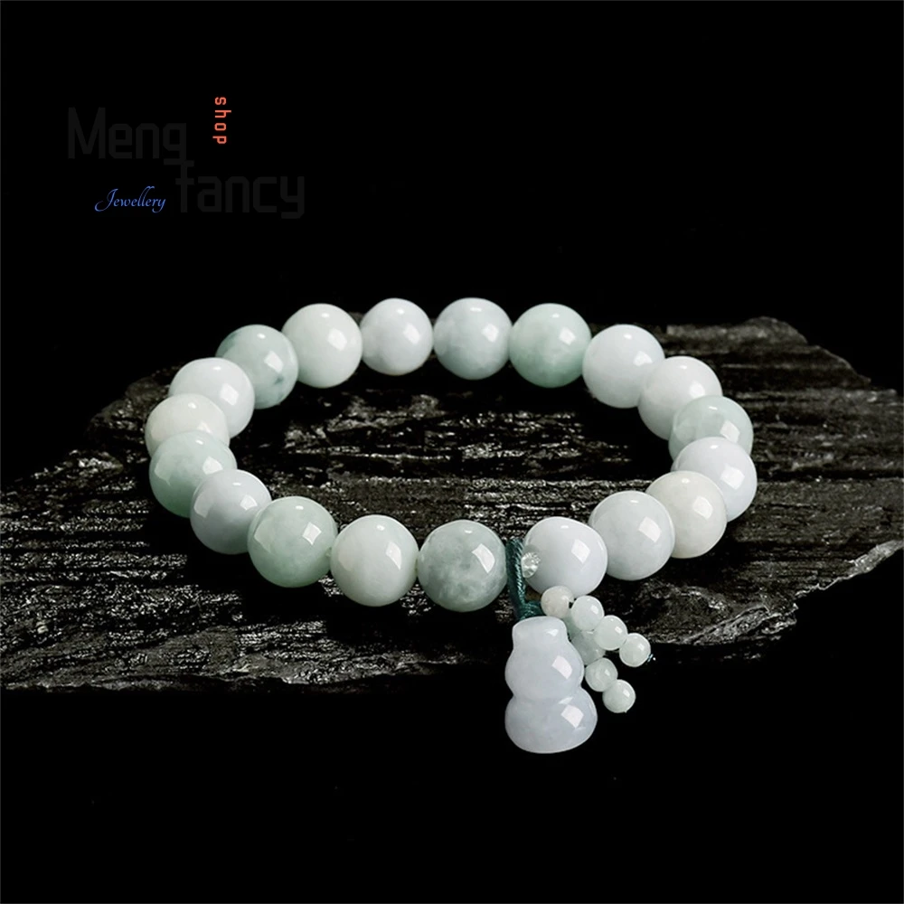 

Natural Burmese Grade A Jade Gourd Bracelet, Jade Bracelet, Fashionable Men's And Women's Jewelry Fashion Elegant Luxury Jewelry