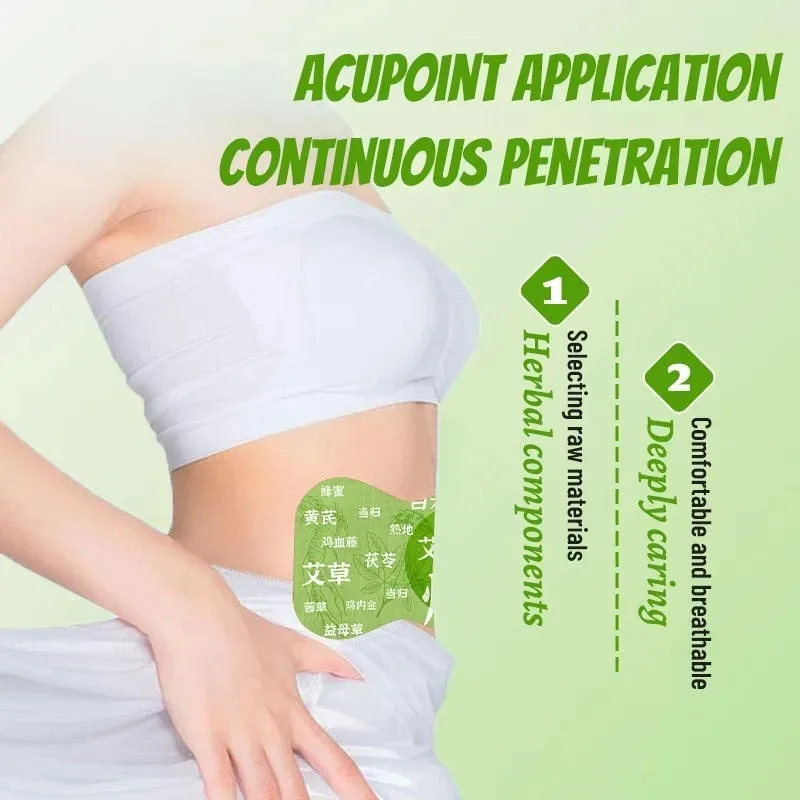 Herbal Big Belly Patch Hair Heat Patch Stomach Moxibustion Damp Moisture Patch Navel Pill Hot Compression Waist Protection Group
