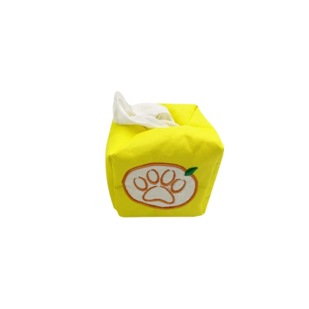 

Bite Resistant Pet Leakage Sniffing Toy Sound Square/Rectangle Dog Hide Food Puzzle Toy Thickening Dog Training Toy