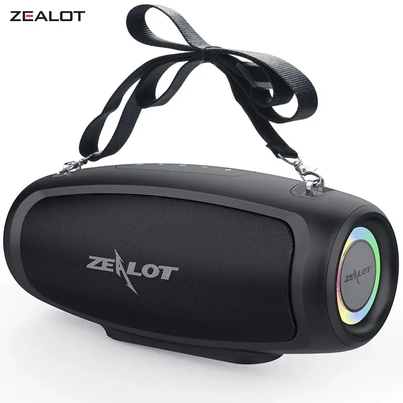 ZEALOT-S37L Bluetooth Speakers 40W Output Power Wireless Sound Box Stereo Subwoofer Outdoor Waterproof Music Player Hifi speaker