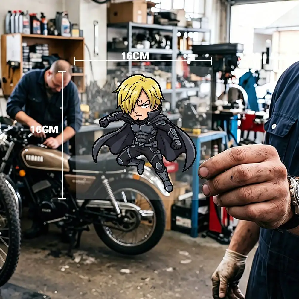 One Piece Sanji Waterproof Stickers For Decorating Car Windows Motorcycles And Computers.