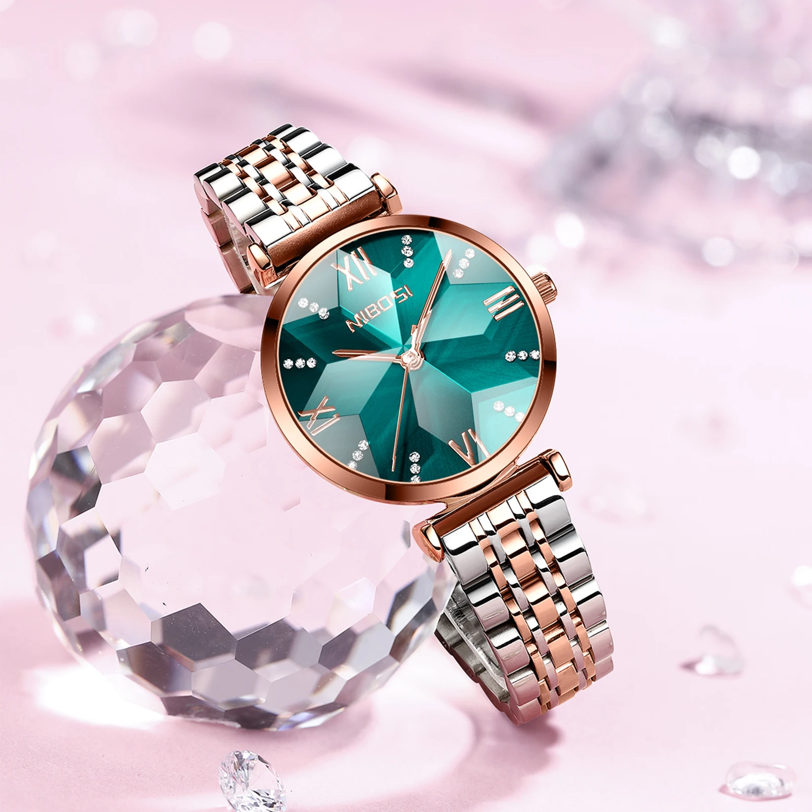 

NIBOSI Watch For Women reloj Fashion Rose Watch Quartz Ladies Wristwatches 2023 New Brand Simple Woman Clock Montre Femme