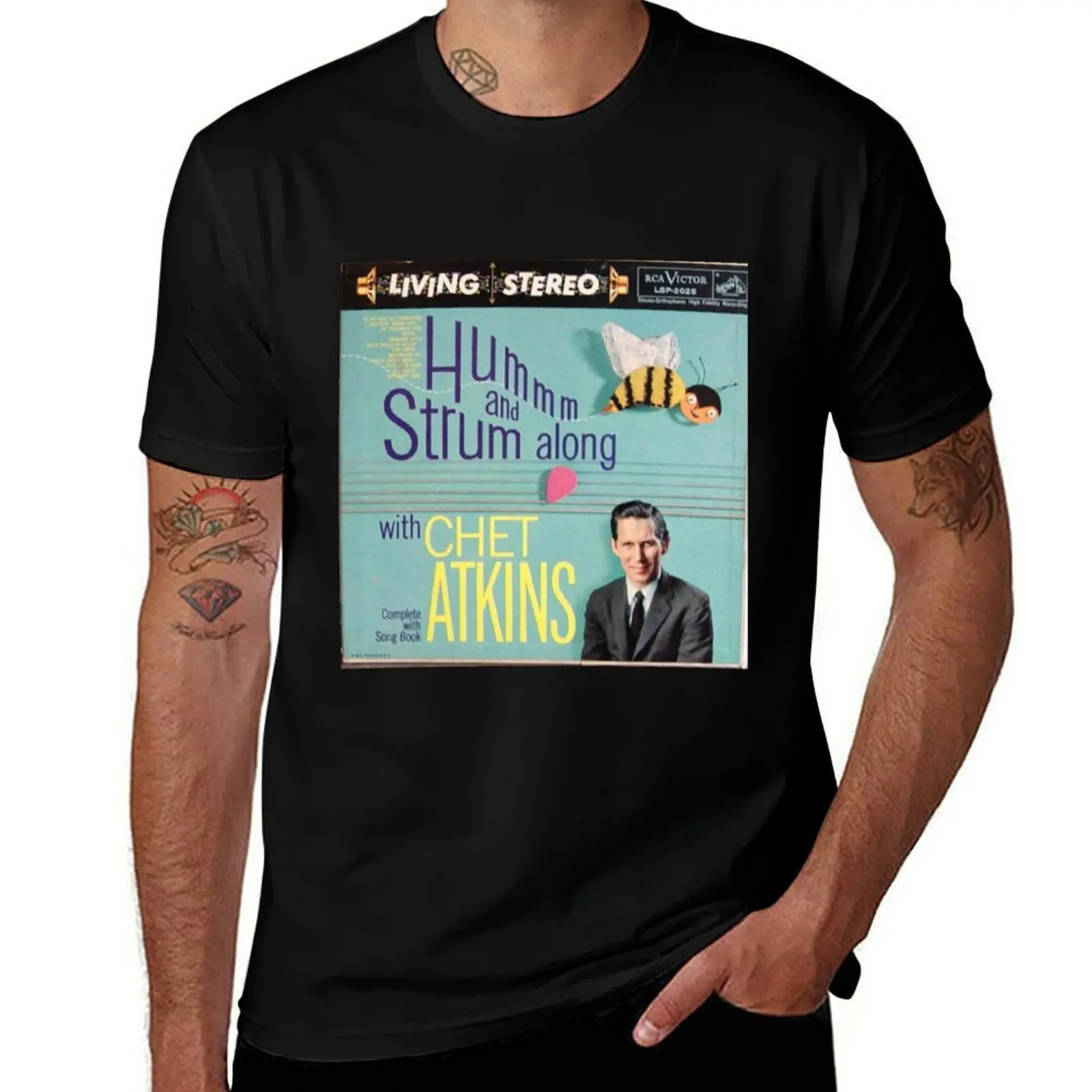 

Hum & Strum with Chet Atkins T-Shirt Regular Fit Plain Tee Shirt