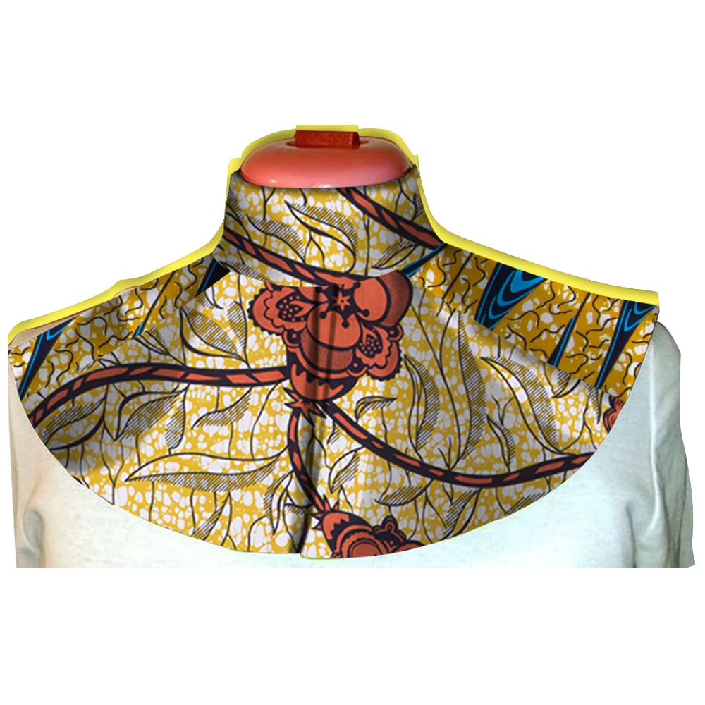 Afripride Africano Ankara Gargantilha Colares Africano Impressão Tecido Falso Collar Colorido Destacável Collar Handmade Jóias WYB249