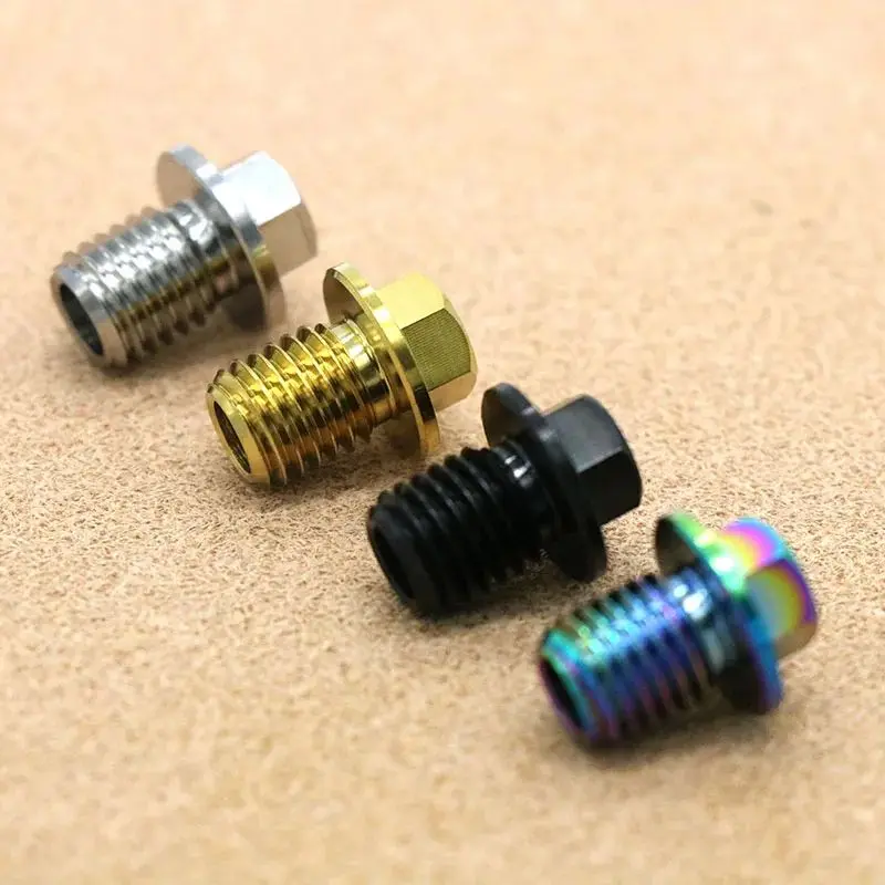 Boulon de tube de tuyau hydraulique pour frein à disque SHIMANO R8 Joint de tube à vitesse Variable TC4 vis en alliage de titane livraison directe d'usine