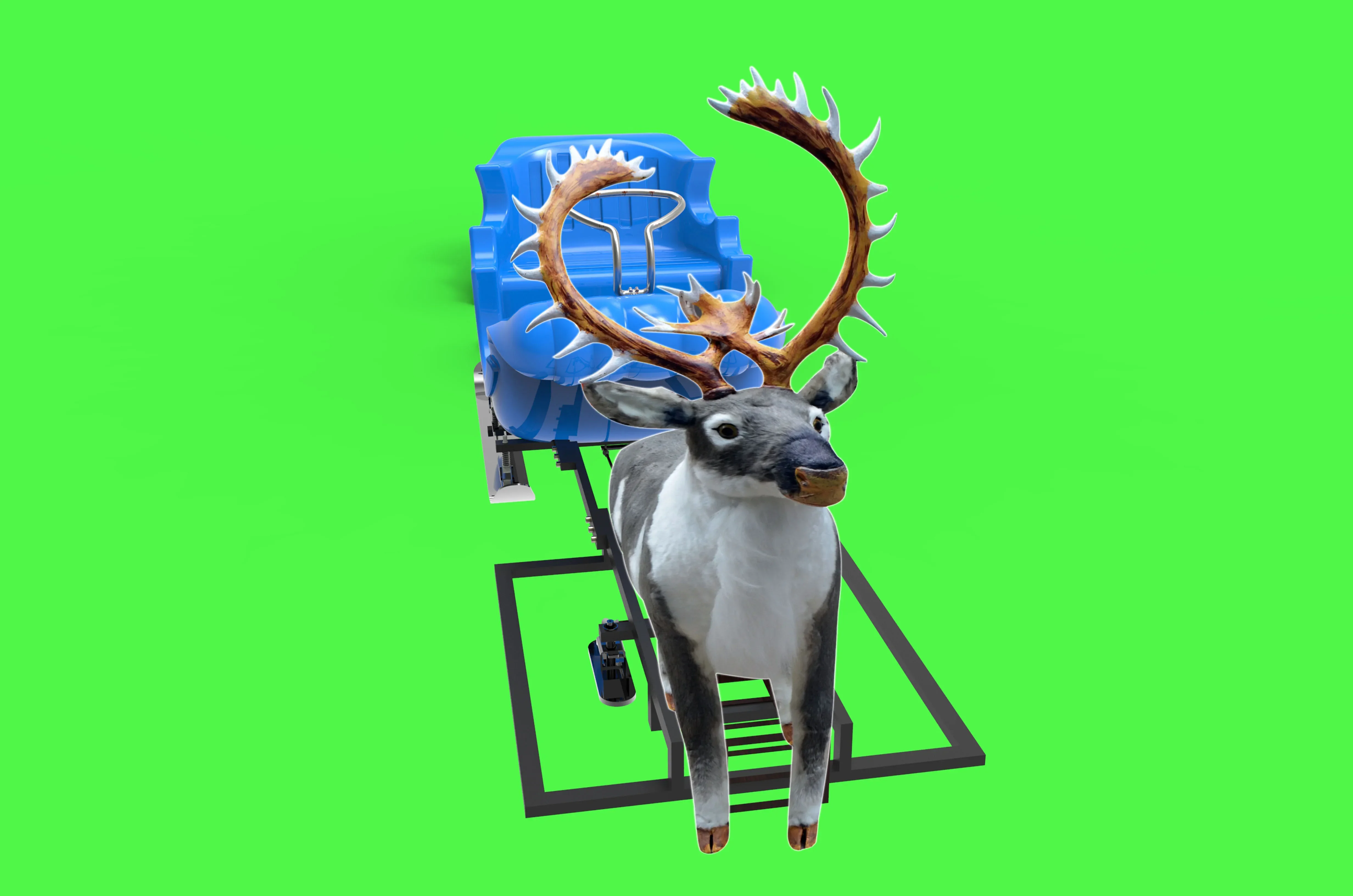 Electric Deer Drag Snow Sleigh