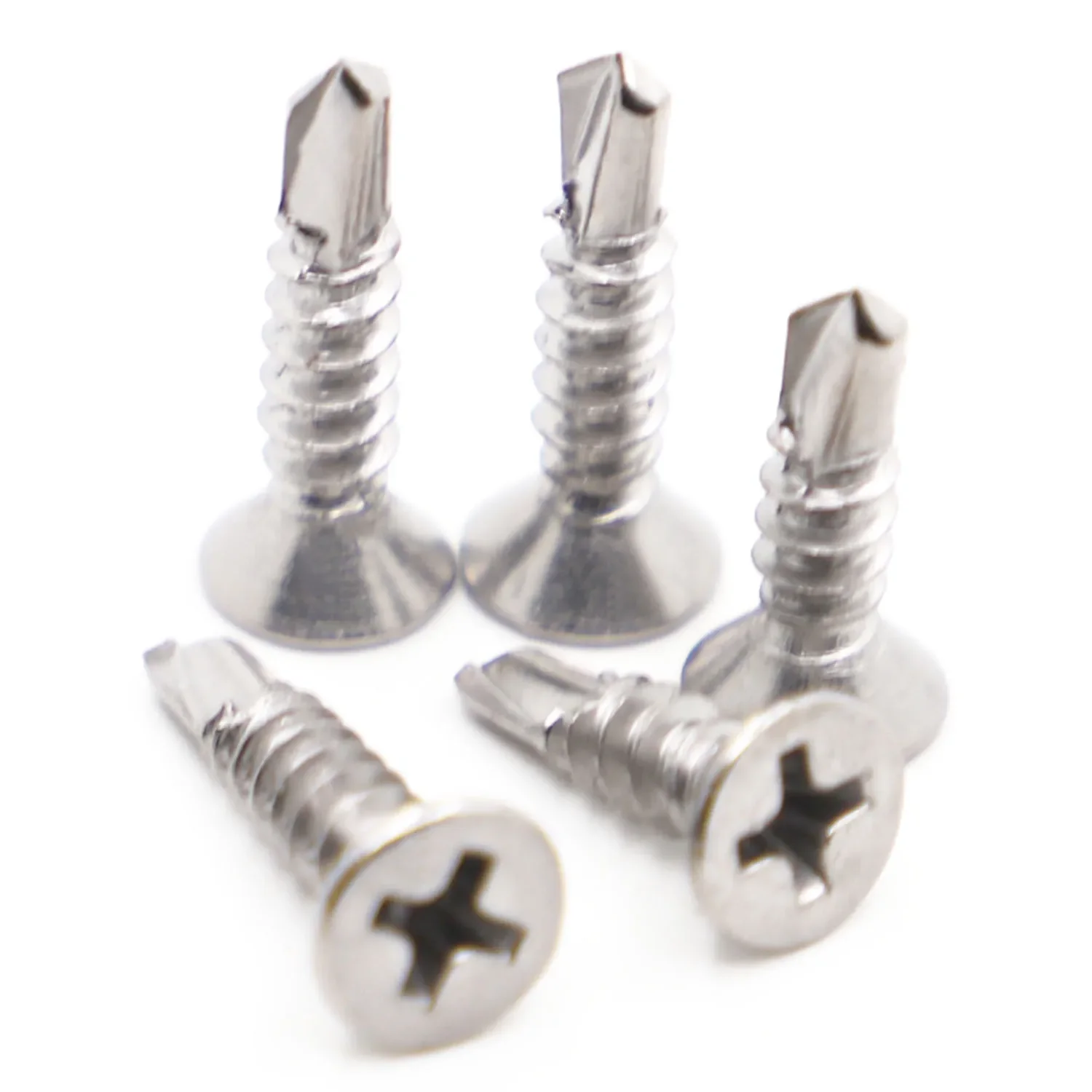 410 Stainless Steel Phillips Flat Head Self-drilling Screw Self-tapping Dovetail Screws M3.5 M4.2 M4.8 M5.5 M6.3