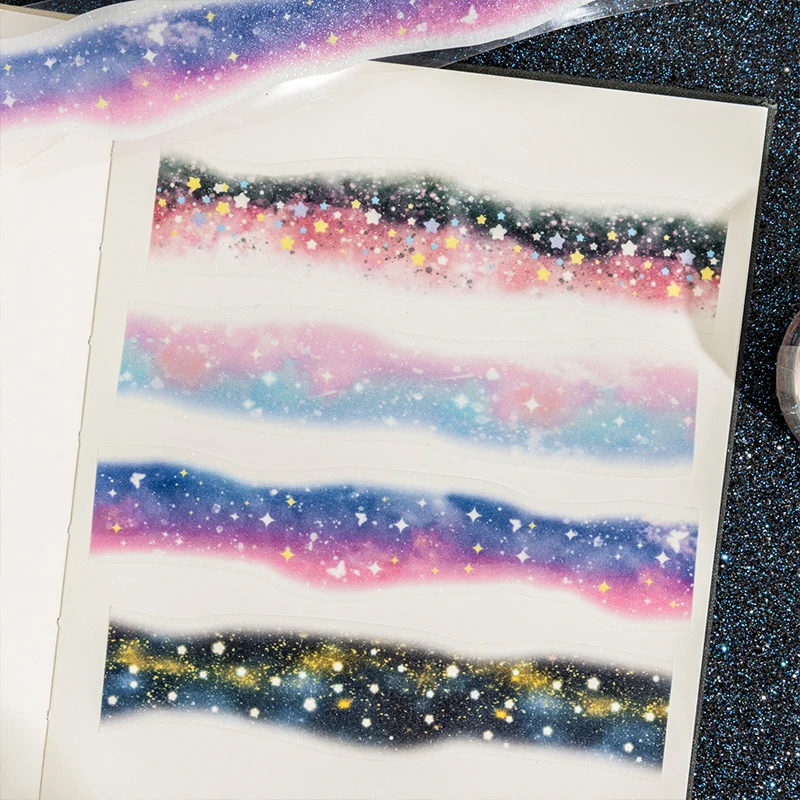 Žurnál chodit 3.3x200cm podobně jako  hvězdičkami vintage galaxy koláž washi páska kreativní DIY žurnál scrapbooking terénní materiál