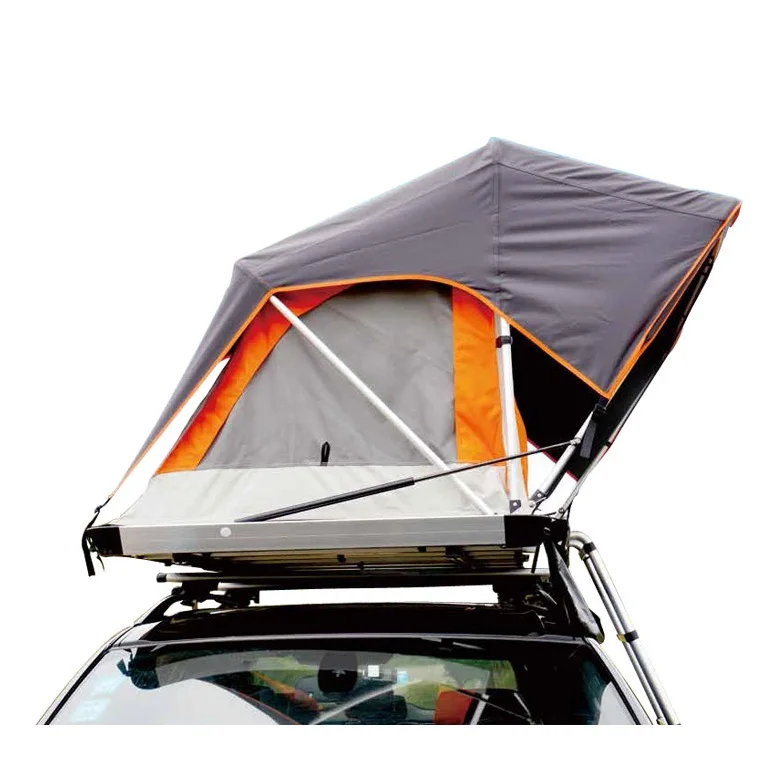 2022 Hot Sale 2 People 1.2m Foldable Car Soft Roof Top Tent Folding Outdoor Camping Truck Rooftop Tent For SUV