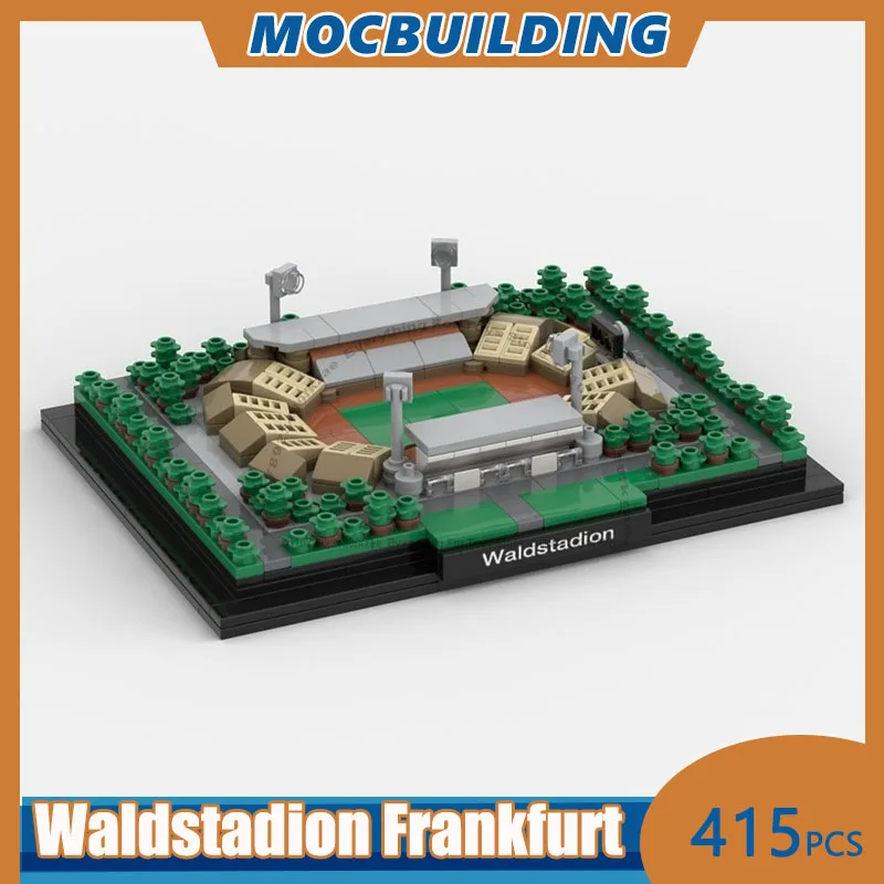 

Конструктор MOC: Архитектурная модель стадиона «Вальдштадион» (Франкфурт) в масштабе 1:2200, набор для сборки, 415 деталей, для демонстрации, рождественские игрушки и подарки