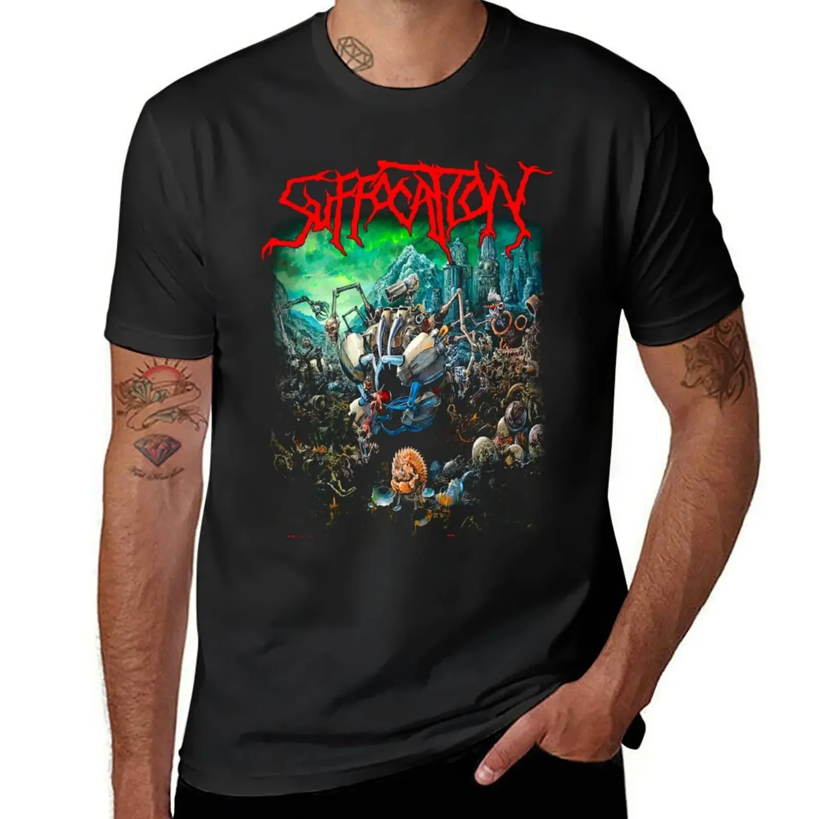 Effigy of the Forgotten by Suffocation - Classic Old School Brutal Technical Death Metal T-Shirt quick-drying Men's t-shirt