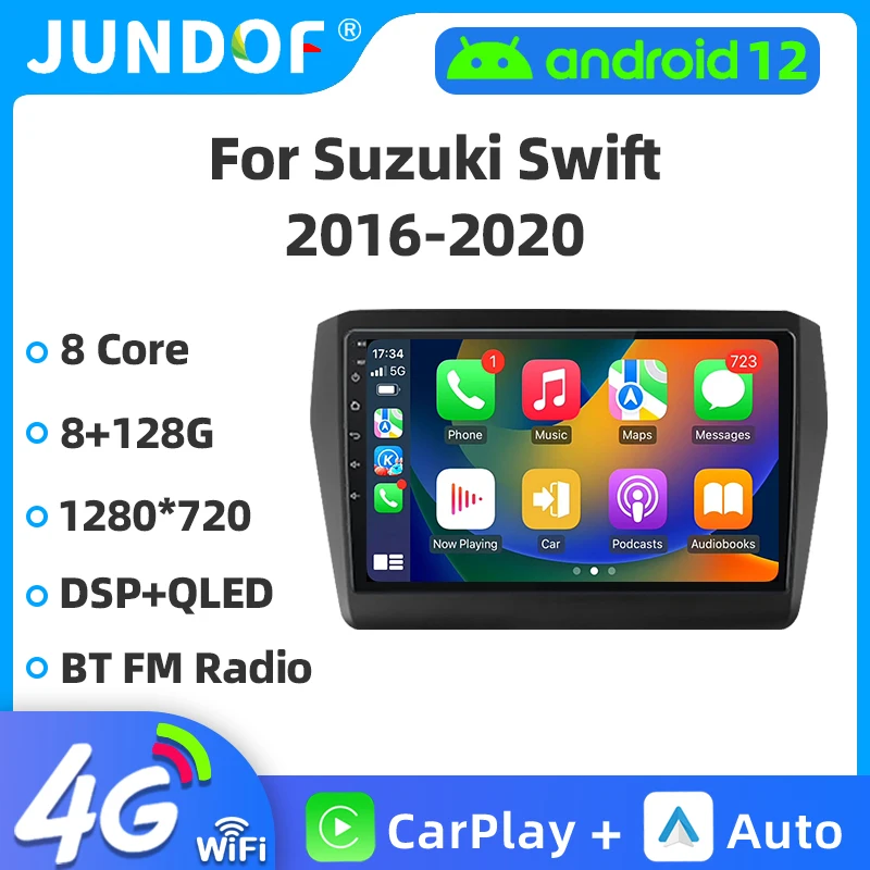 Android Car Radio For Suzuki Swift 2016-2020 Multimedia Video Player Head Unit Carplay Navigation Android Auto No 2Din DVD