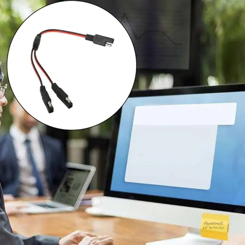 Adaptateurs DXAB SAE 1 à 2 Splitter Splitter SAE Power Automotive Connecteurs Extensio