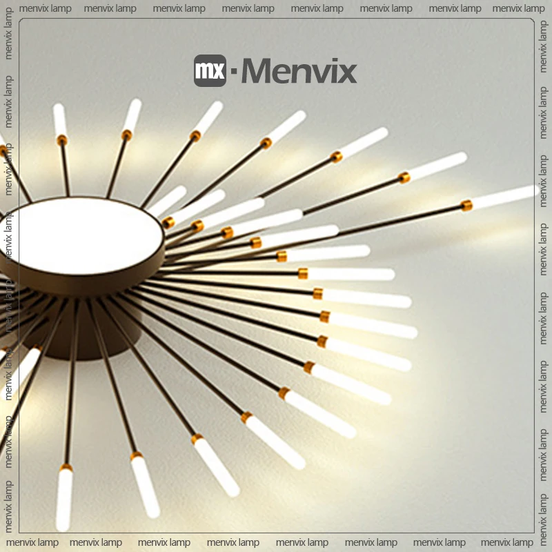 Imagem -05 - Menvix-lustres Led para Sala de Estar Luzes de Teto Luzes de Fogos de Artifício Ambiente do Quarto