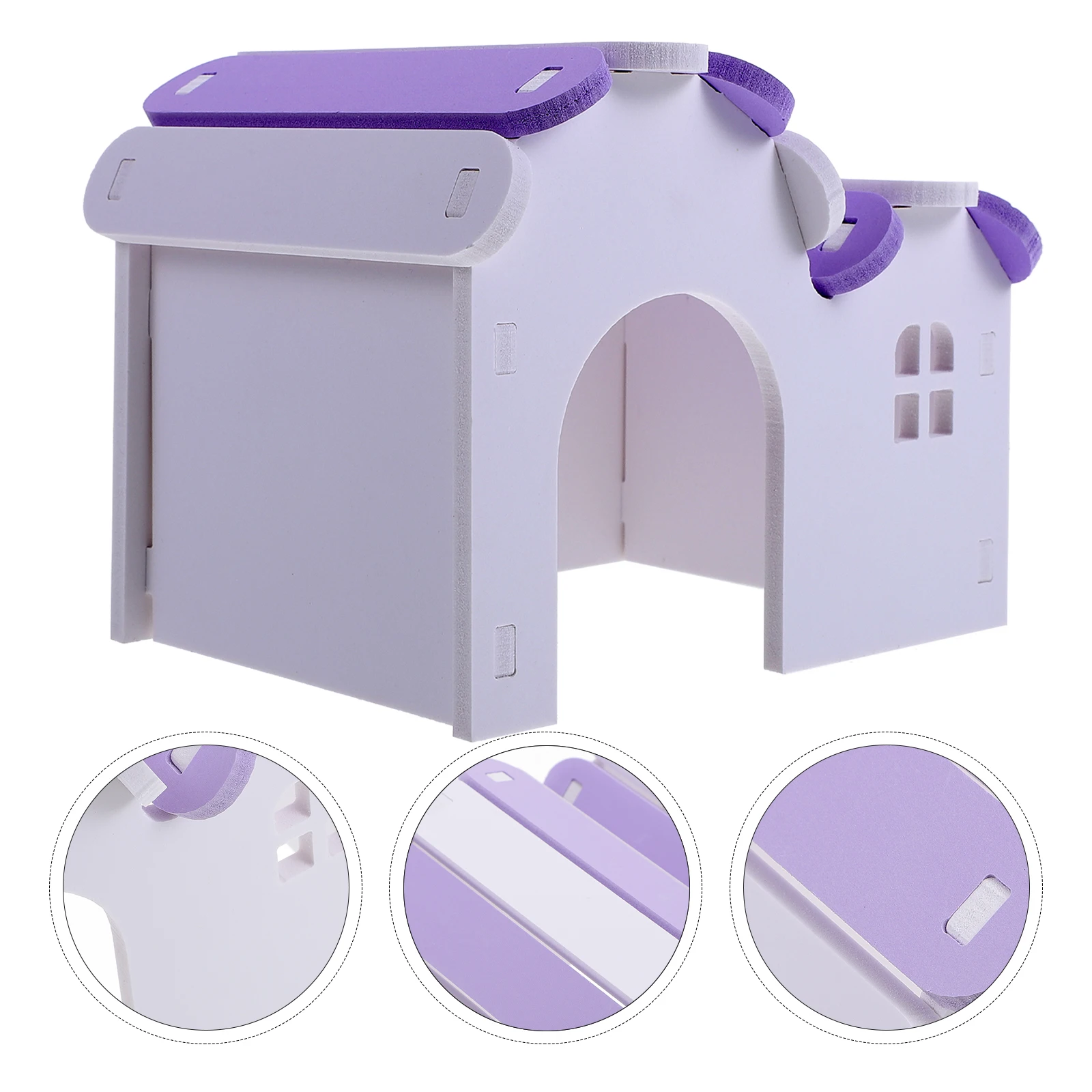 

Hamster Nest Small House Sleeping Rest Play Multi Chamber Wear Resistant Round Pvc Material Suitable Small