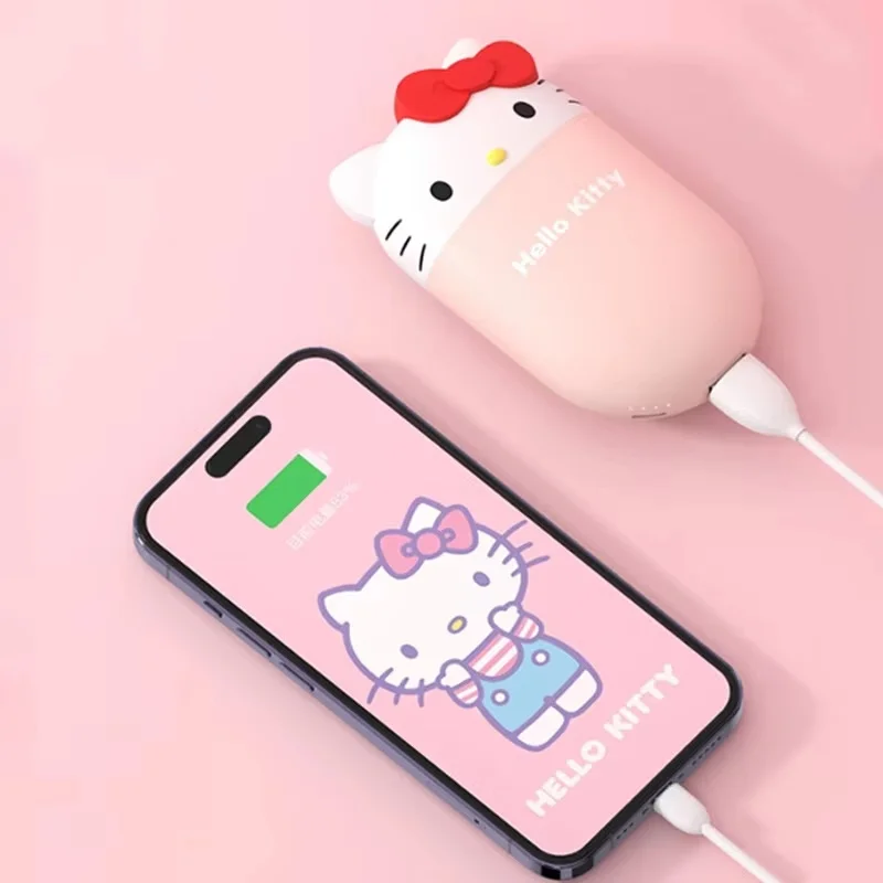 Rich and Heavy Weight Youjia Genuine Co branded Charging Warm Hand 2-in-1 Hello Kitty Big Ear Dog Katie Power Bank Mobile Power